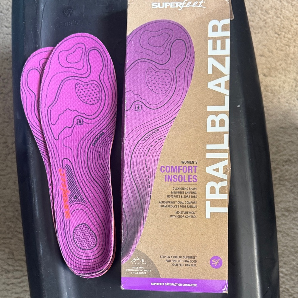 Superfeet Women's Trailblazer Comfort Insoles - Purple